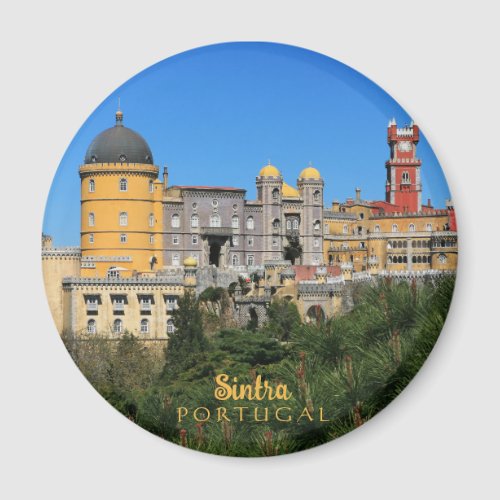 Fairytale Sintra Palace photo in Portugal Magnet