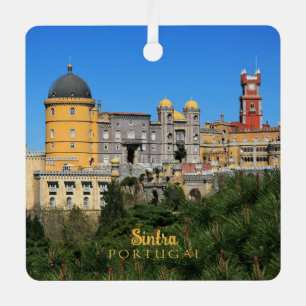Fairytale Sintra Palace photo, in Portugal Metal Ornament