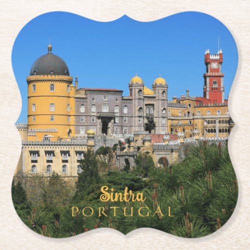 Fairytale Sintra Palace photo in Portugal Paper Coaster