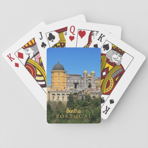 Fairytale Sintra Palace photo in Portugal Poker Cards