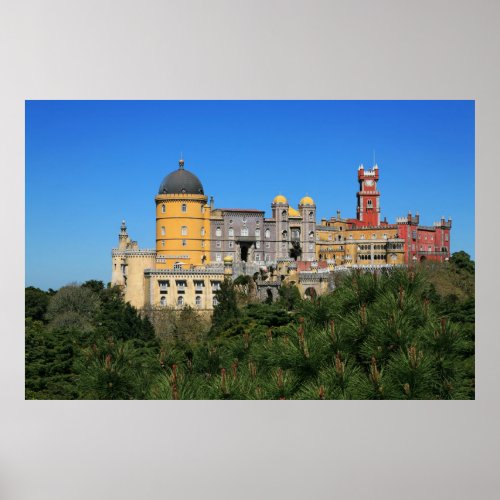 Fairytale Sintra Palace photo in Portugal Poster