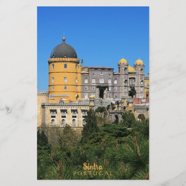 Fairytale Sintra Palace photo, in Portugal Stationery (Front)