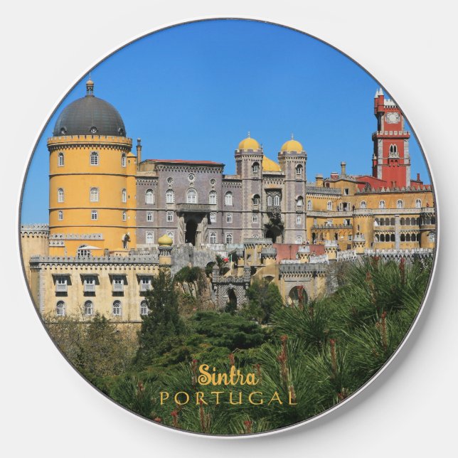 Fairytale Sintra Palace photo, in Portugal Wireless Charger (Front)
