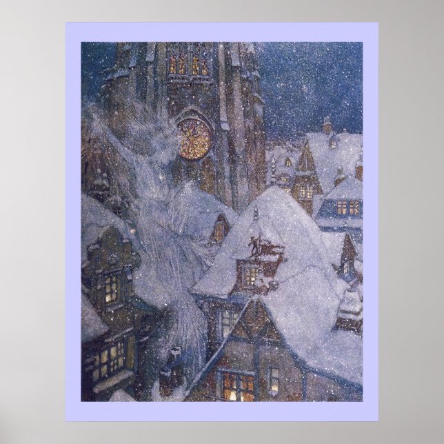 Fairytale Snow Queen by Edmund Dulac Print (Front)