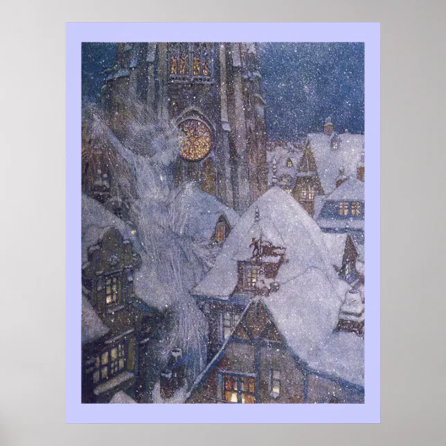 Fairytale Snow Queen by Edmund Dulac Print | Zazzle