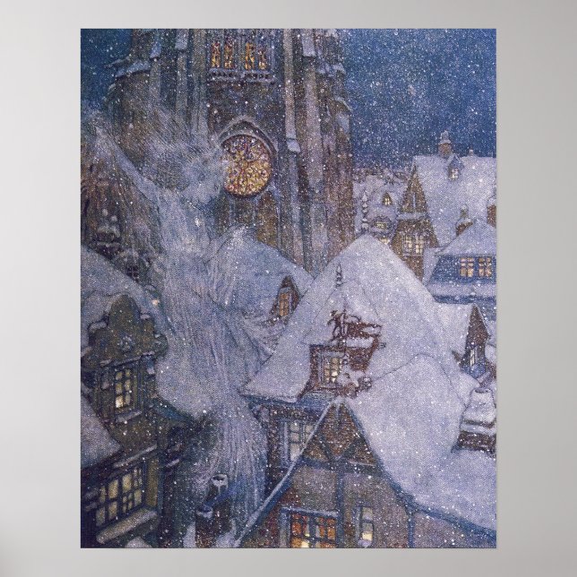 Fairytale Snow Queen by Edmund Dulac Print (Front)