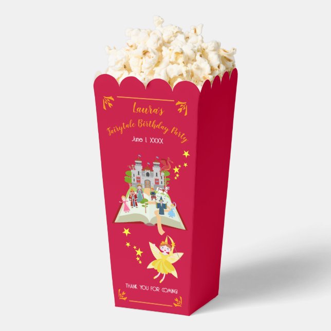 Fairytale Stories Girl Birthday Party Favor Boxes (Popped)