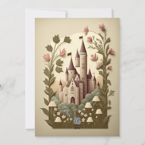 Fairytale themed wedding invitations