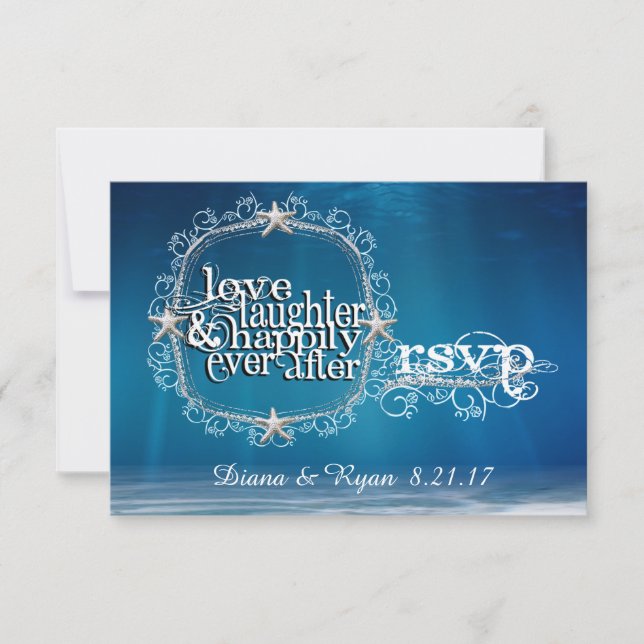 Fairytale Under the Sea RSVP Card (Front)