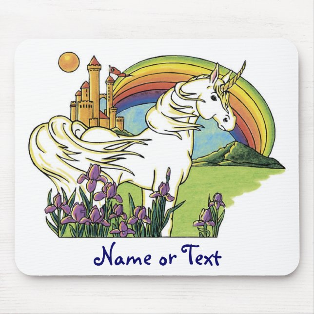 Fairytale Unicorn Mouse Pad (Front)