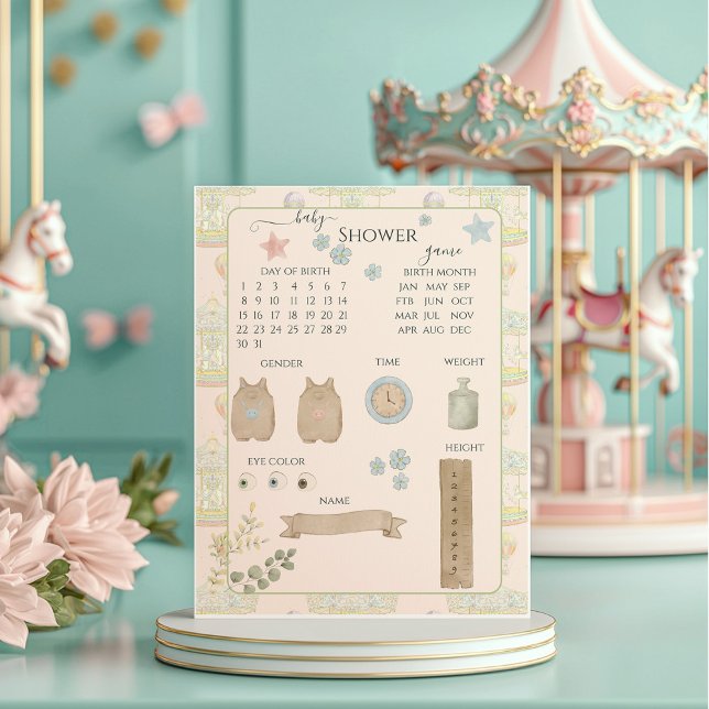 Fairytale Vintage Amusement Park Baby Shower  (Creator Uploaded)