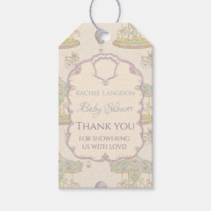 Fairytale Vintage Amusement Park Baby Shower Gift Tags