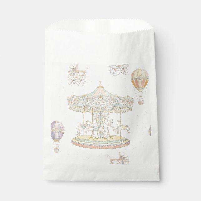 "Fairytale Vintage Amusement Park" Favor Bag (Front)
