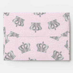 Fairytale Vintage Crown Invitation Envelope