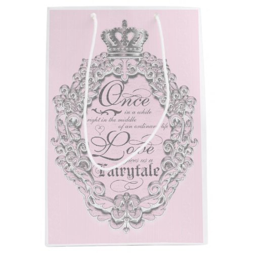 Fairytale Vintage Princess Pink Wedding Gift Bag