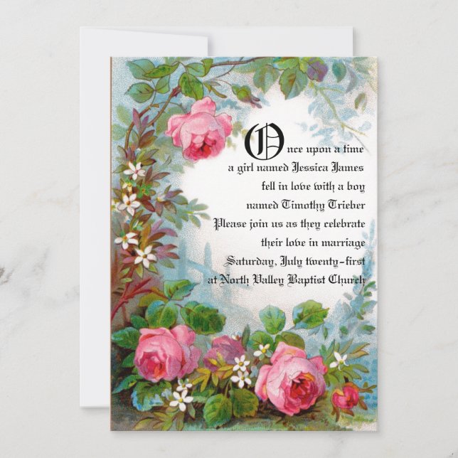 Fairytale Wedding Announcement (Front)