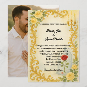 Fairytale Wedding Photo Invitation