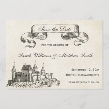 Fairytale Wedding Save The Date by PMCustomWeddings at Zazzle