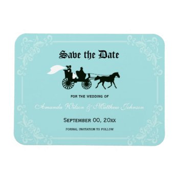 Fairytale Wedding Save The Date Magnets by PMCustomWeddings at Zazzle
