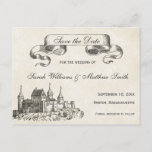 Fairytale Wedding Save The Date Postcard at Zazzle