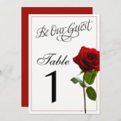 Fairytale Wedding Table Numbers (Front/Back)