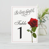 Fairytale Wedding Table Numbers (Standing Front)