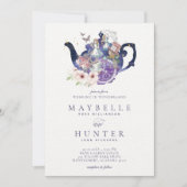 Fairytale Wedding Tea Party in Wonderland Invitation (Front)