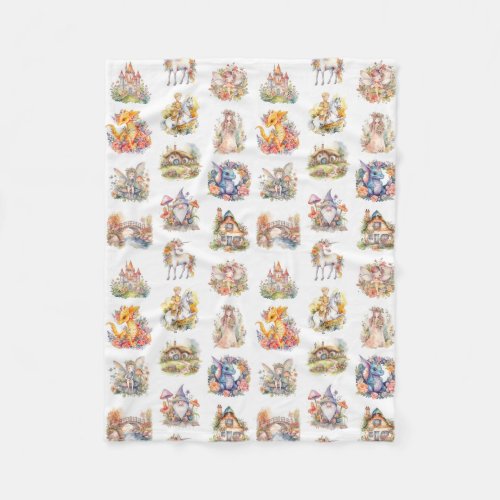 Fairytale World Fleece Blanket