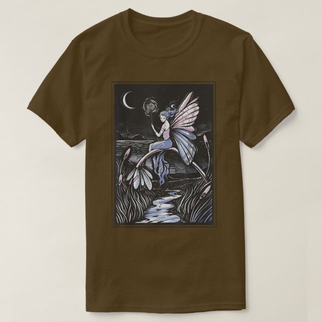 Fairywave Faecore Fairy Night Fairycore Fantasy Ma T-Shirt (Design Front)