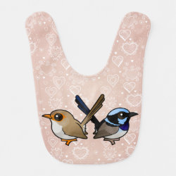 Fairywrens in Love Baby Bib