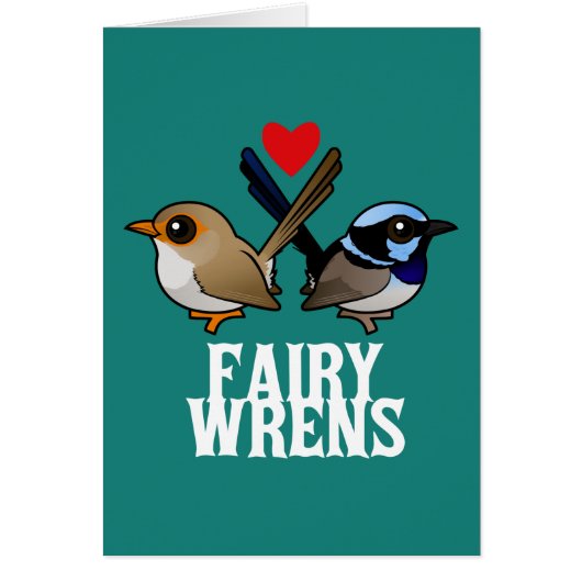 Fairywrens in Love Cards (Front)