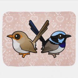 Fairywrens in Love Baby Blanket