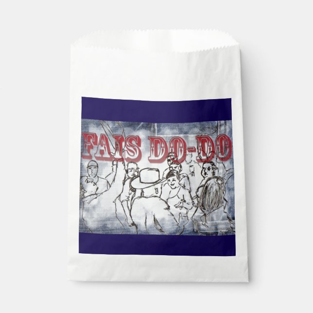 Fais Do-Do design  Favor Bag (Front)