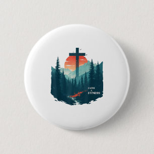 Faith & Fitness Christian - Workout Motivation Button