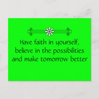 Faith and Belief Postcard