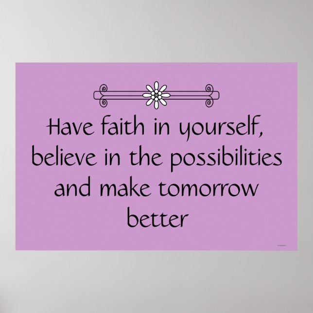 Faith and Belief Poster (Front)