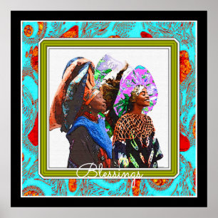 Faith and Family Unity Wall Art – Blessings Poster