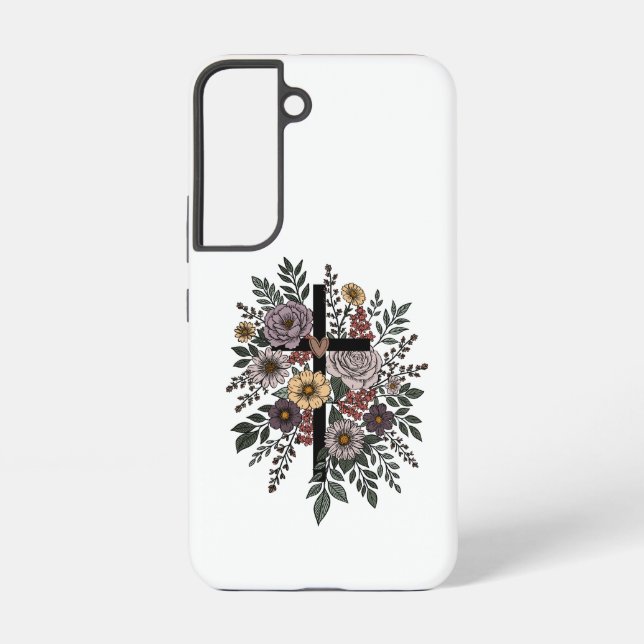 Faith and Flowers Samsung Galaxy Case (Back)