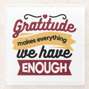 Faith and Gratitude Artwork – Uplifting Christian Glass Coaster