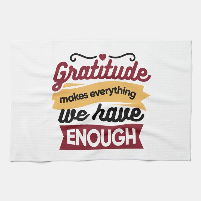 Faith and Gratitude Artwork – Uplifting Christian  Kitchen Towel (Horizontal)