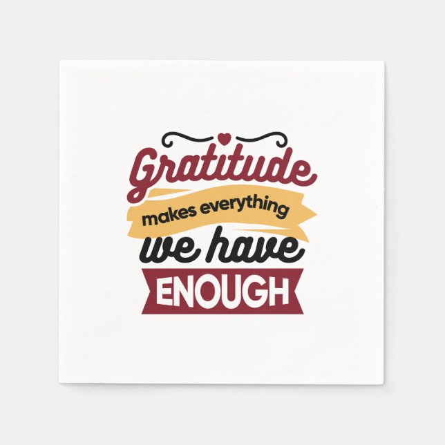 Faith and Gratitude Artwork – Uplifting Christian  Napkins (Front)