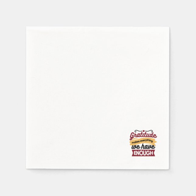 Faith and Gratitude Artwork – Uplifting Christian  Napkins (Front)