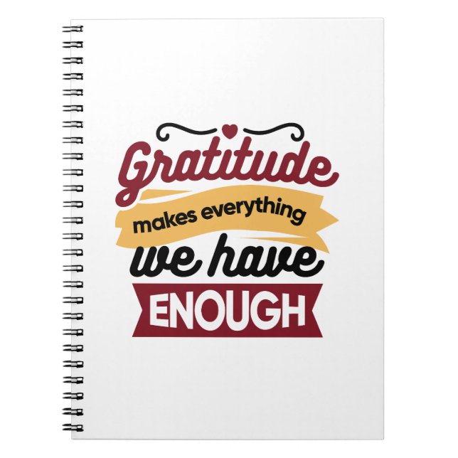 Faith and Gratitude Artwork – Uplifting Christian  Notebook (Front)