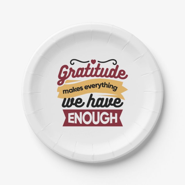 Faith and Gratitude Artwork – Uplifting Christian  Paper Plates (Front)
