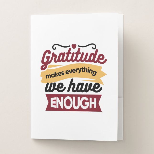 Faith and Gratitude Artwork – Uplifting Christian  Pocket Folder (Front)