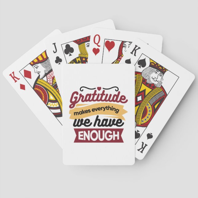 Faith and Gratitude Artwork – Uplifting Christian  Poker Cards (Back)
