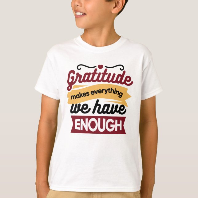 Faith and Gratitude Artwork – Uplifting Christian  T-Shirt (Front)