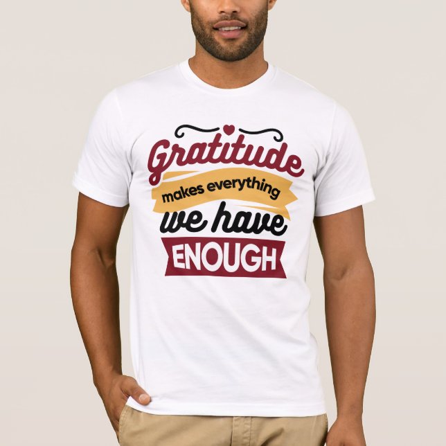 Faith and Gratitude Artwork – Uplifting Christian  T-Shirt (Front)