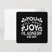 Faith and Happiness – Joy and Gladness Quotes (Front/Back)