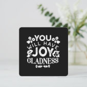 Faith and Happiness – Joy and Gladness Quotes (Standing Front)